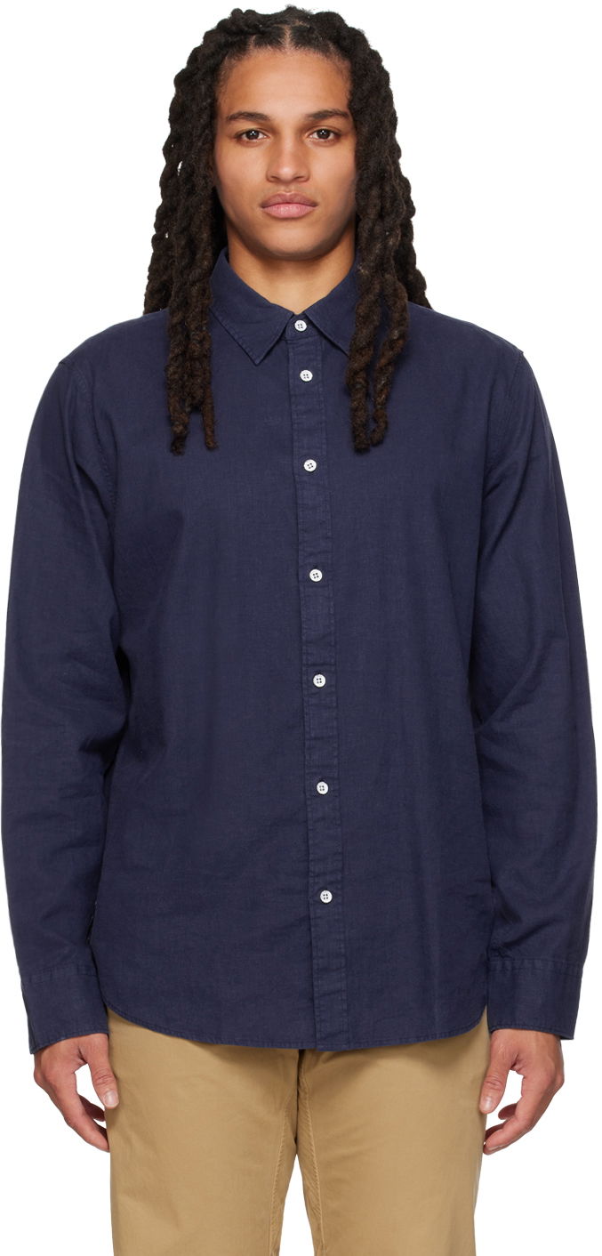 Košulja rag & bone Rag & Bone Gus Button-Down Shirt Tamnoplava | MBW23PA440CHML