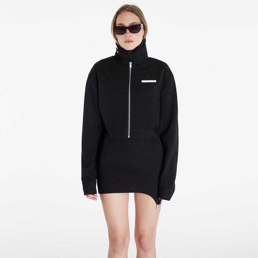 Vjetrovka HELIOT EMIL Evenness Worker Cropped Jacket Crna | HE_W_02_069_P03_BLK01