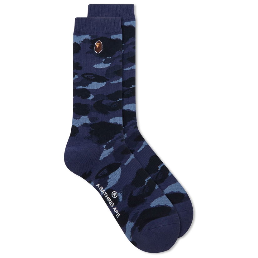 Čarape BAPE A Bathing Ape Colour Camo One Point Socks Tamnoplava | 001SOK301003M-NVY