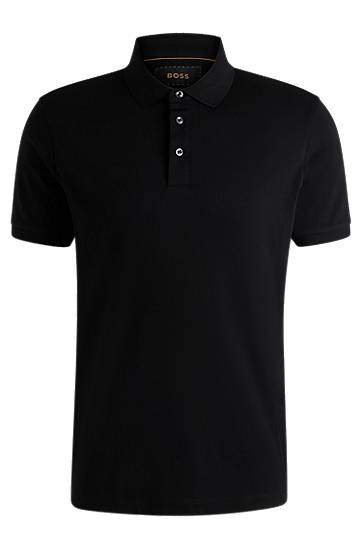 Polo majica BOSS BOSS Regular-Fit Polo Shirt Crna | 50494980