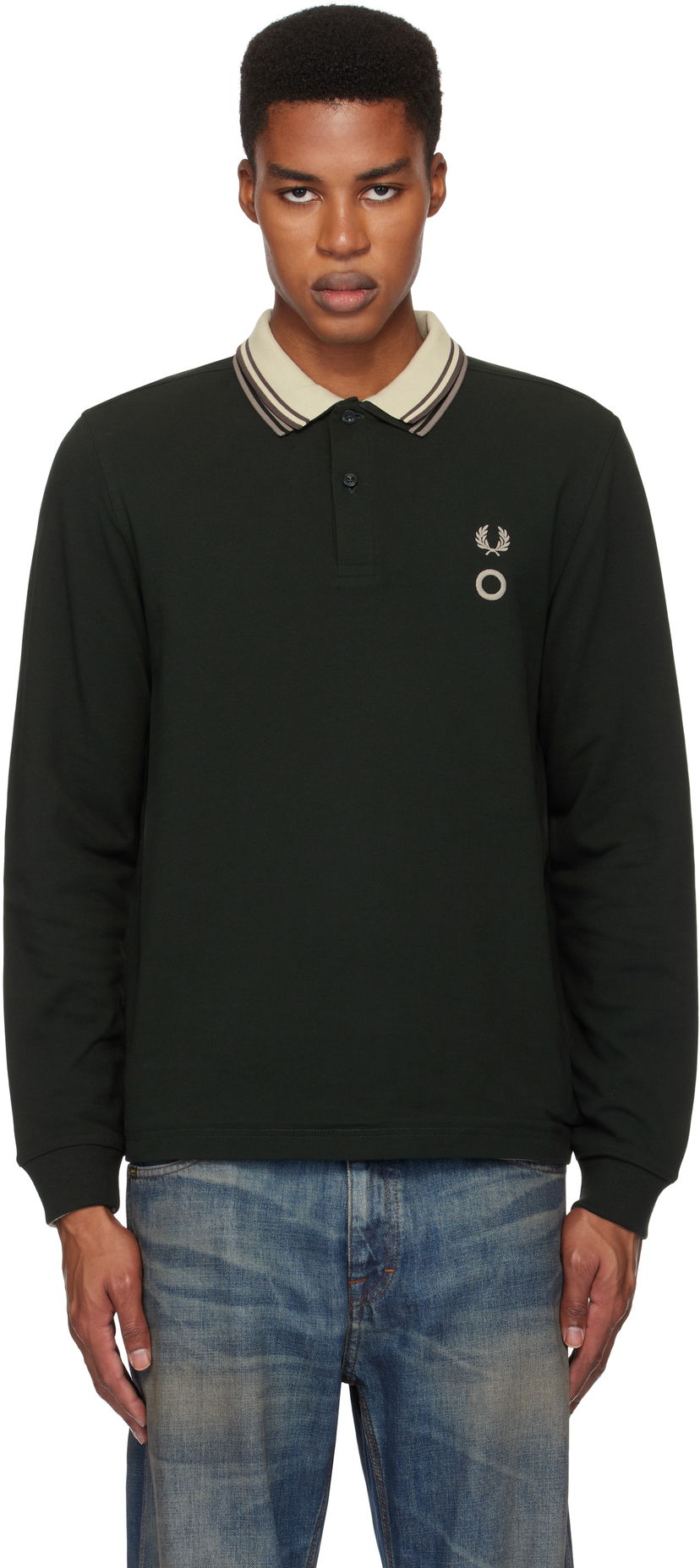 Polo majica Craig Green Long Sleeve Reversible Polo Crna | SM8154