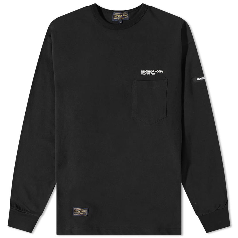 Majica kratkih rukava Neighborhood Neighborhood X Pendleton Long Sleeve T-Shirt Crna | 2221508N-CSM01S-BLK