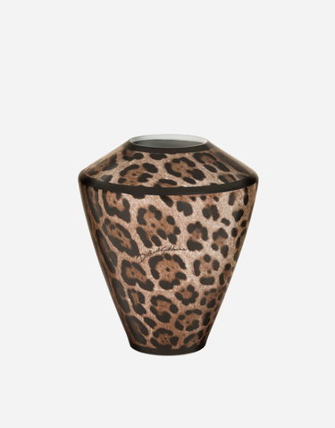 Home decor Dolce & Gabbana Small Amphora Porcelain Leopard Print Vase Višebojno | TCC197TCAMWUL003, 1