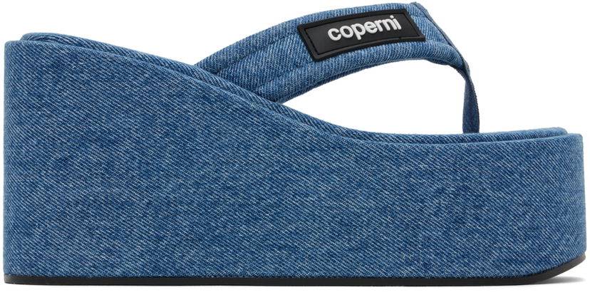 Dodaci Coperni Coperni Denim Wedge Sandals Plava | COPSH09202