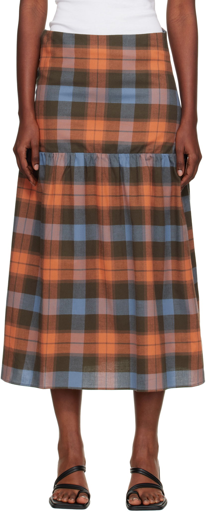 Suknja Baserange Baserange Garlin Plaid Maxi Skirt Višebojno | SSGA-OC-AU25