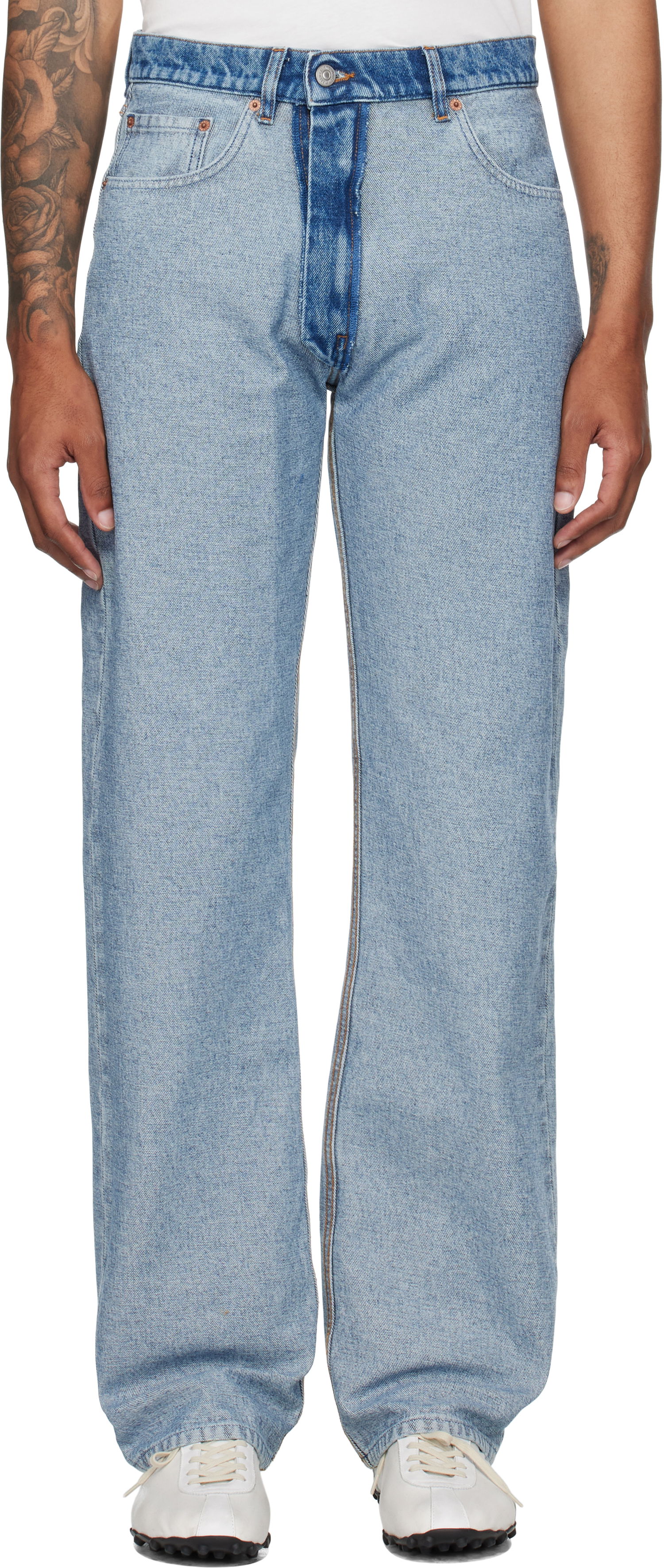Jeans Maison Margiela MM6 Maison Margiela Straight-Leg Jeans Plava | SH0LA0026 M30018, 0