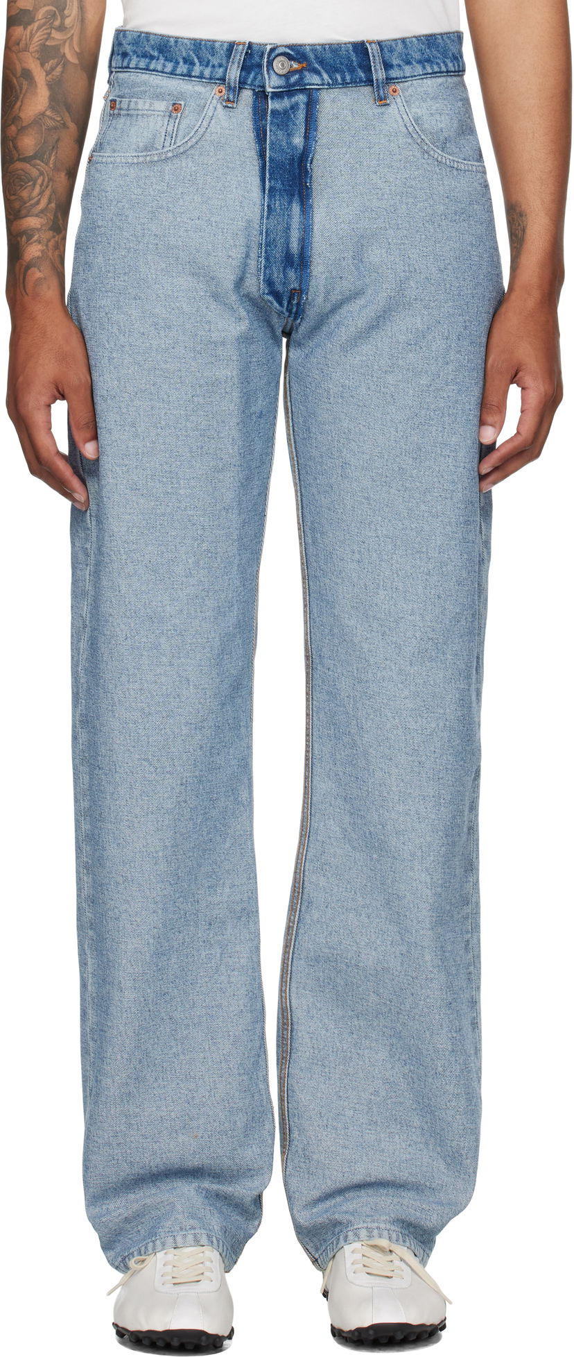 Jeans Maison Margiela MM6 Maison Margiela Straight-Leg Jeans Plava | SH0LA0026 M30018