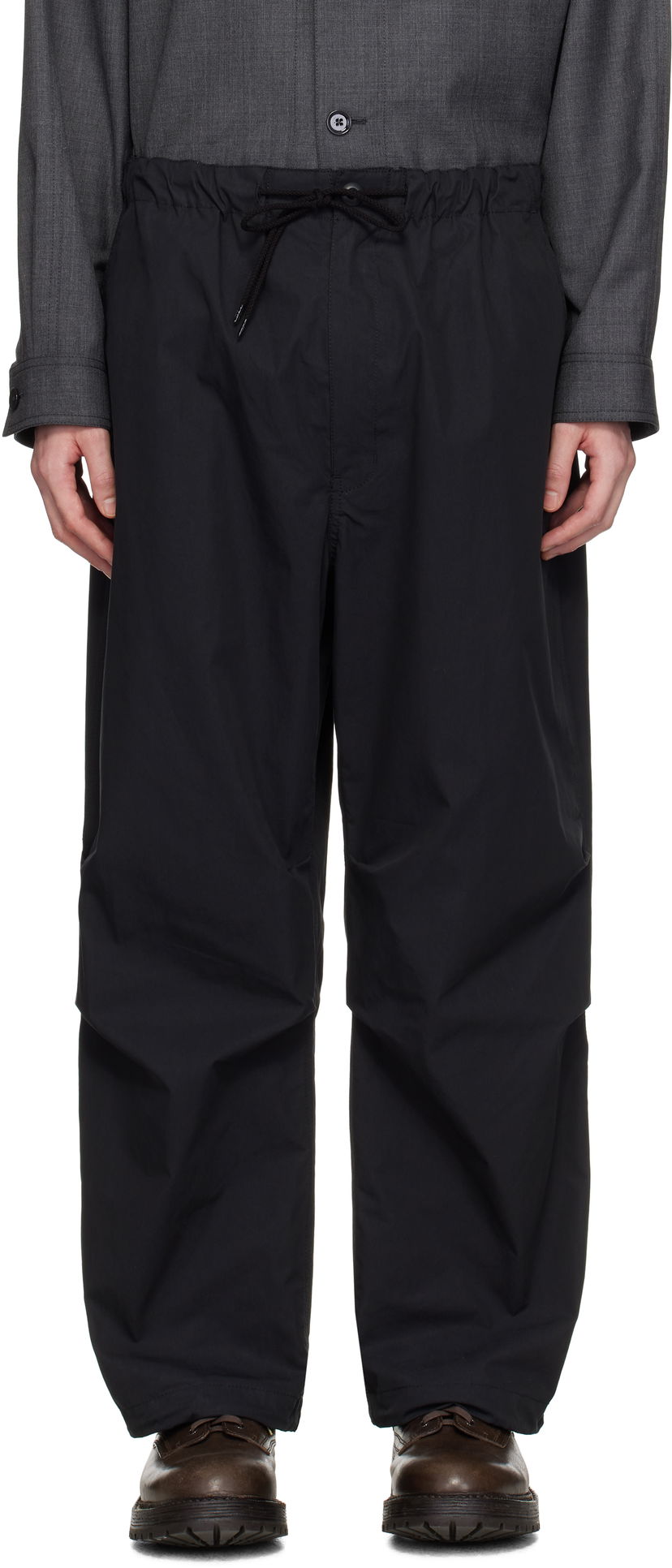 Hlače Comme des Garçons Homme Weather Trousers Crna | HO-P021-051