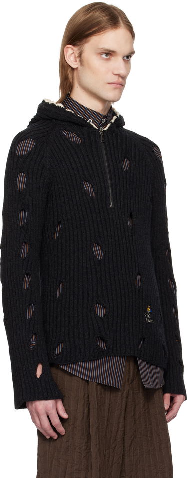 Džemper Vivienne Westwood Vivienne Westwood Slash Hoodie Crna | 38030051-Y003H-, 1