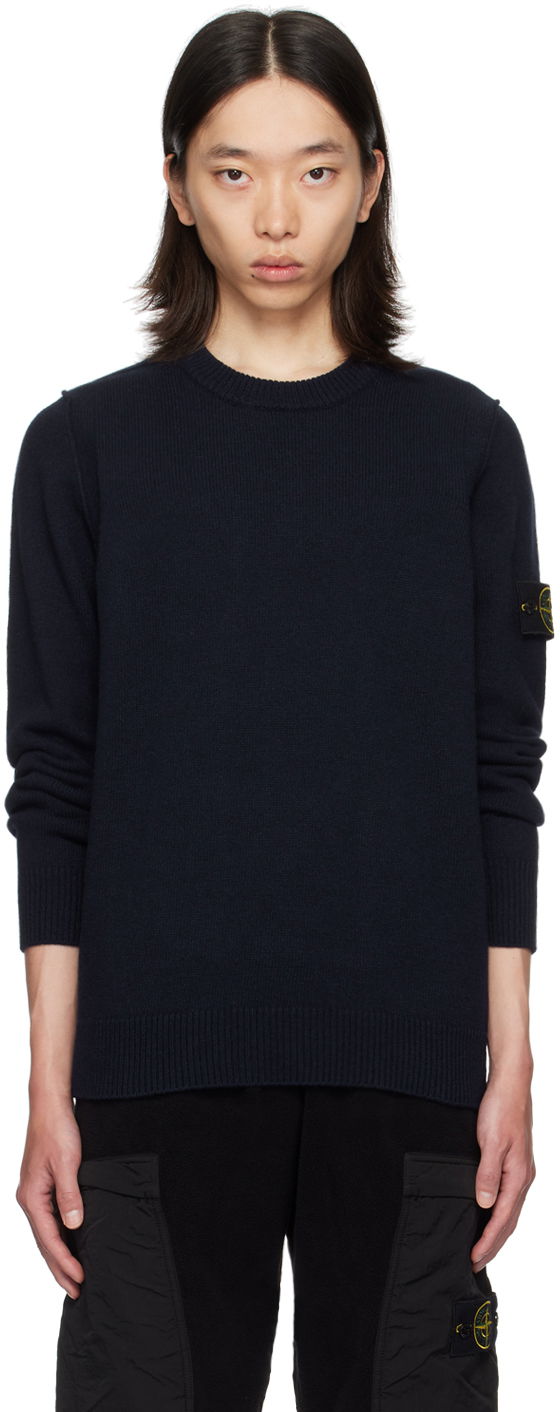 Džemper Stone Island Navy Patch Sweater Crna | 8115508A3