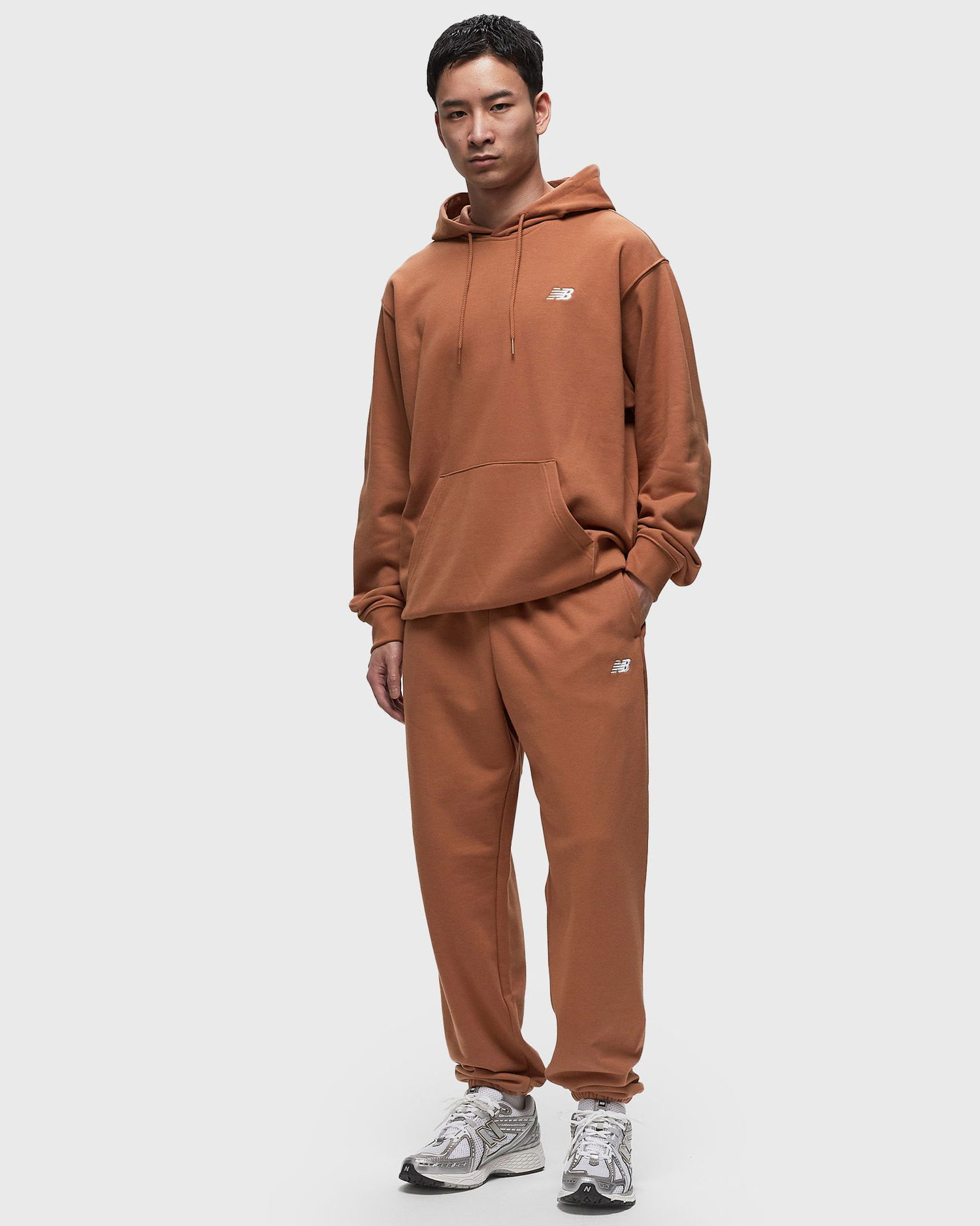 Trenirka New Balance French Terry Jogger Smeđa | MP41519-WUT, 1