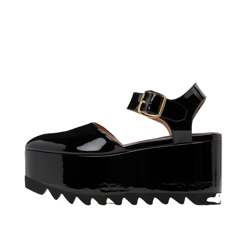 Tenisice i cipele Stella McCartney Stella McCartney Elyse Patent Platform Sandals Crna | 810554APADF0