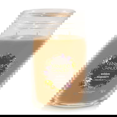 Svijeće Yankee Candle Signature Large Jar 2 Wicks Golden Pumpkin Smeđa | 43490, 0