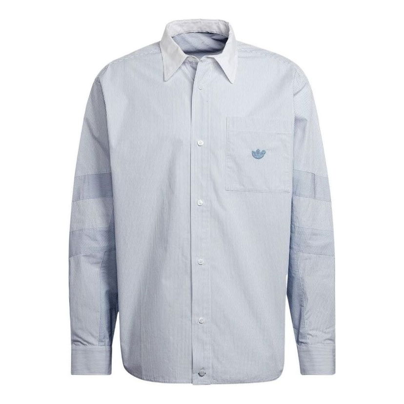 Košulja adidas Originals Originals Casual Striped Long Sleeve Shirt Plava | HD4799
