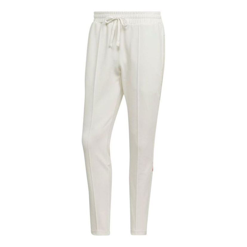 Hlače adidas Originals Solid Color Stripe Logo Casual Pants Bijela | HN1937
