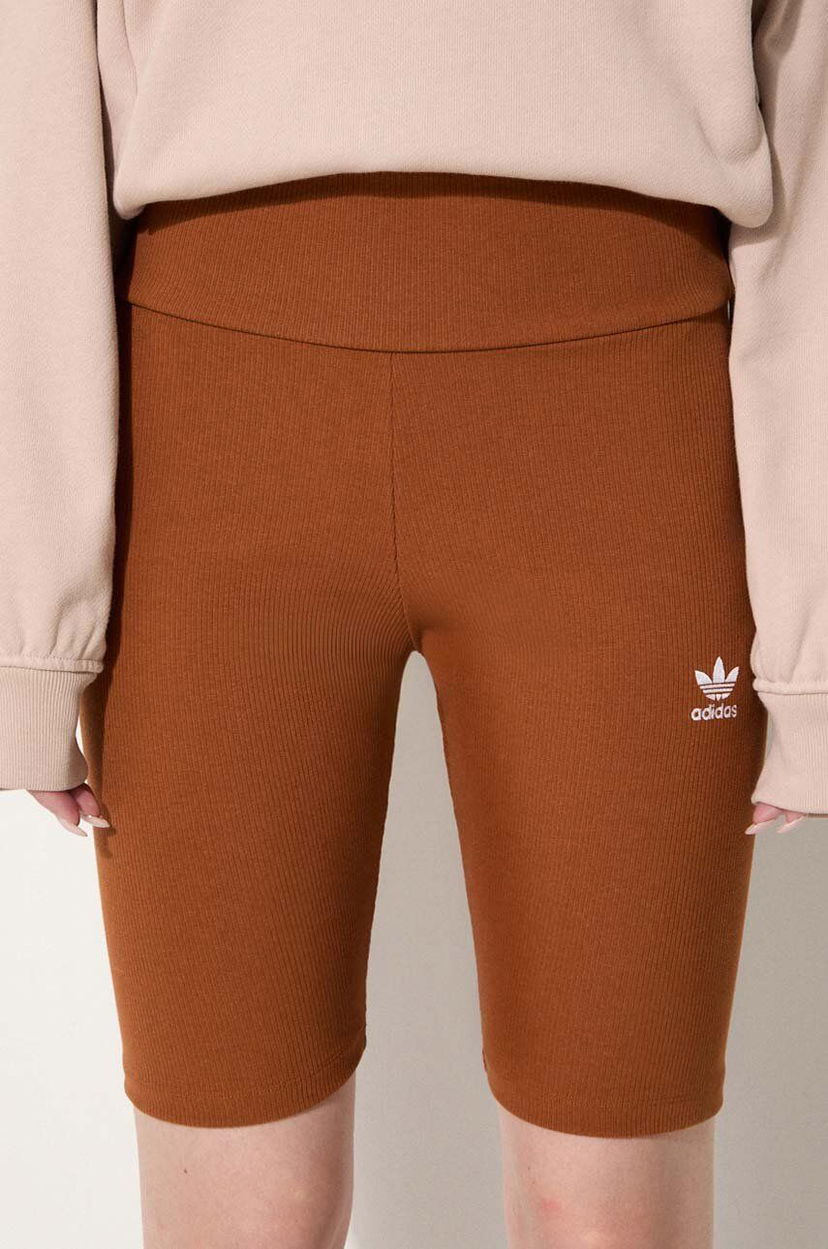 Tajice adidas Originals High Waist Bike Shorts Smeđa | IL9621