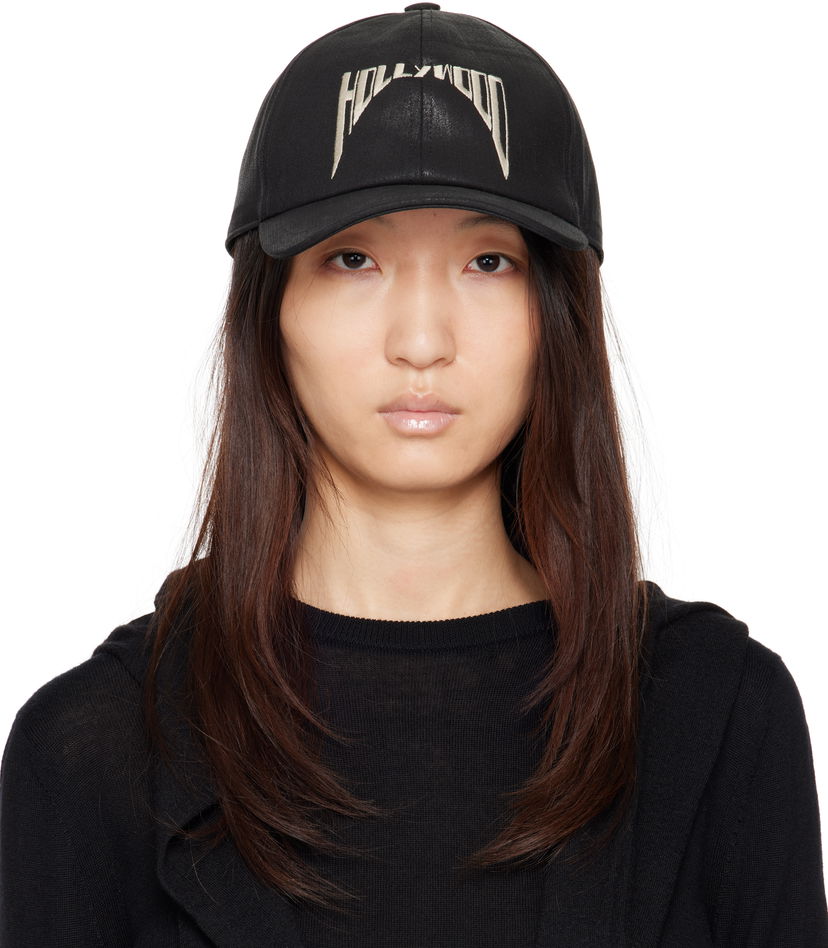 Kapa Rick Owens Rick Owens DRKSHDW 'Hollywood' Baseball Cap Crna | DA01E3478 SCFEM6