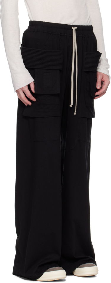 Cargo hlače Rick Owens Rick Owens DRKSHDW Hollywood Creatch Wide Cargo Pants Bijela | DU01E3394 RN, 4