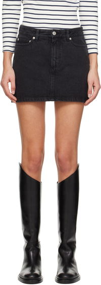 A.P.C. Faded Denim Miniskirt