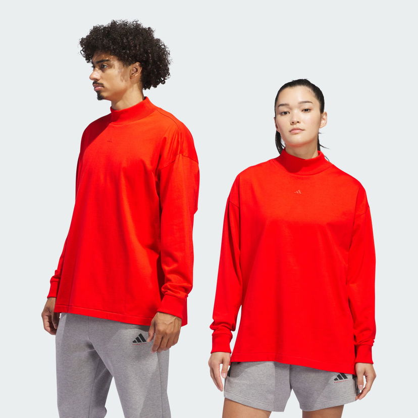 Majica kratkih rukava adidas Performance Long Sleeve Basketball T-Shirt Crvena | JE3767