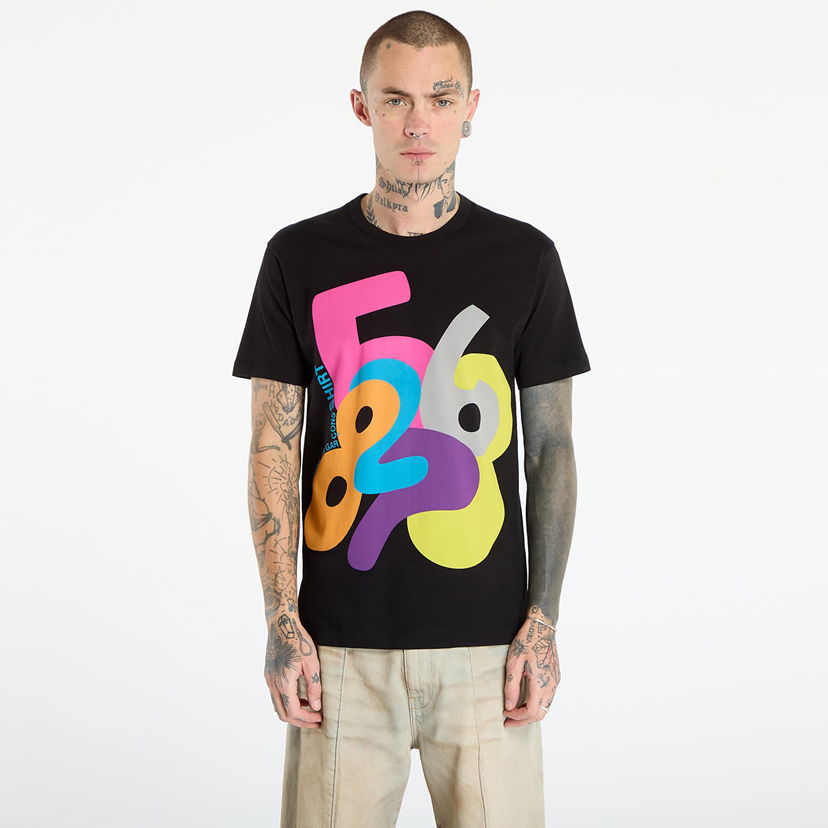 Majica kratkih rukava Comme des Garçons Comme des Garçons SHIRT T-Shirt With Graphic Print Višebojno | FP-T001-W25 Black