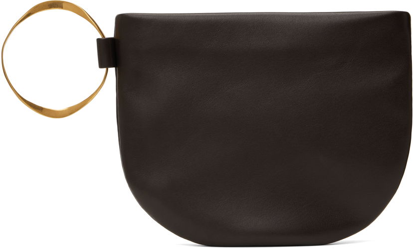 Ručna torbica The Row The Row Geo Bracelet Clutch Smeđa | W1775-L148