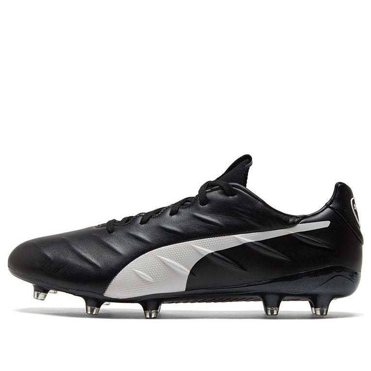 Tenisice i cipele Puma King Platinum 21 FG AG 'Black White' Crna | 106478-01
