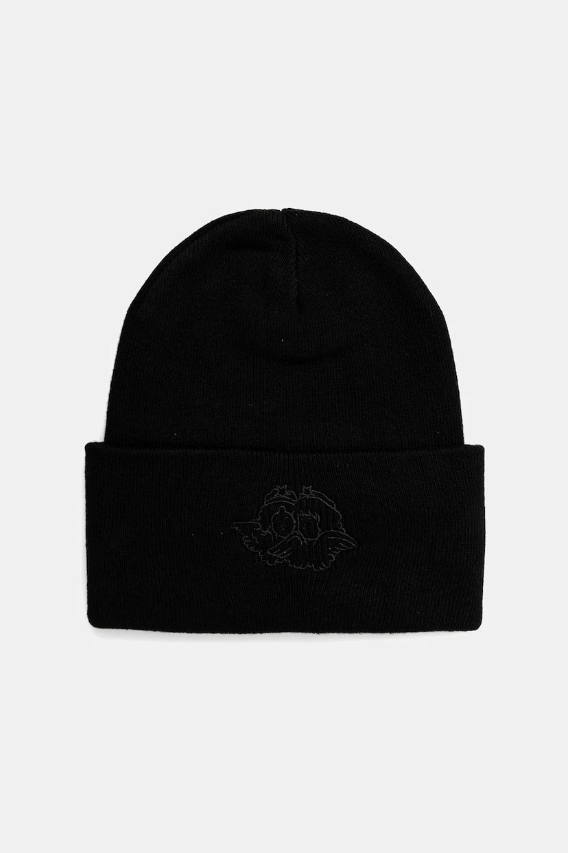 Kapica Fiorucci Fiorucci Angel Embroidered Beanie Crna | U01FPAHA215KN01BK01