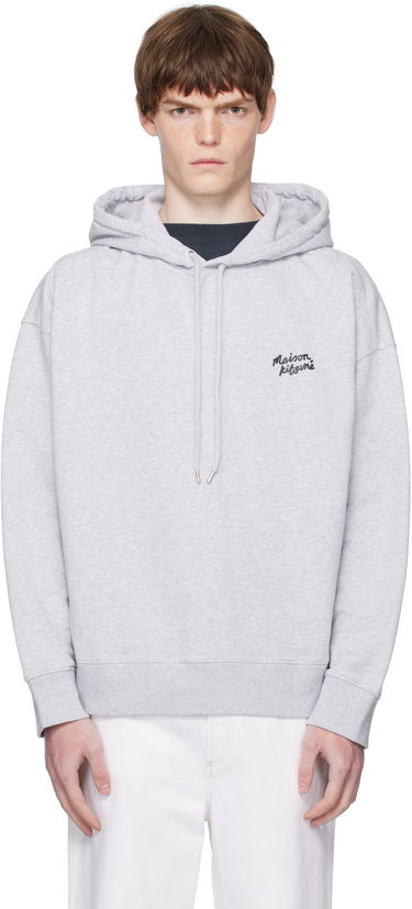 Dukserice MAISON KITSUNÉ Maison Kitsuné Handwriting Oversize Hoodie Siva | PM00704KM0340, 0