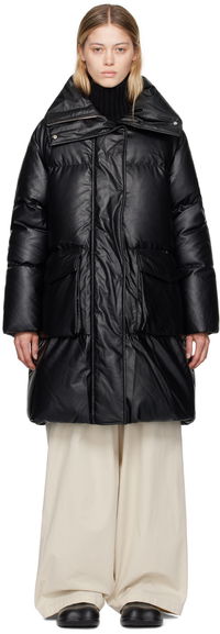 MM6 Black Quilted Down Jacket
