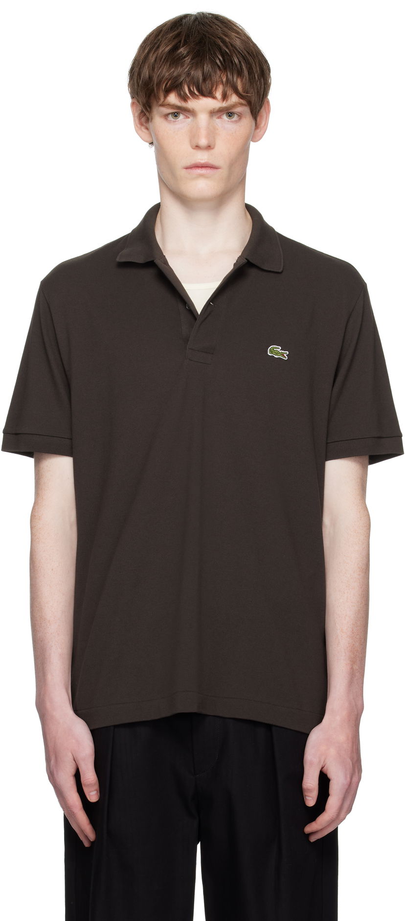 Polo majica Lacoste Classic Fit L.12.12 Light Piqué Polo Smeđa | PH9851_SKB