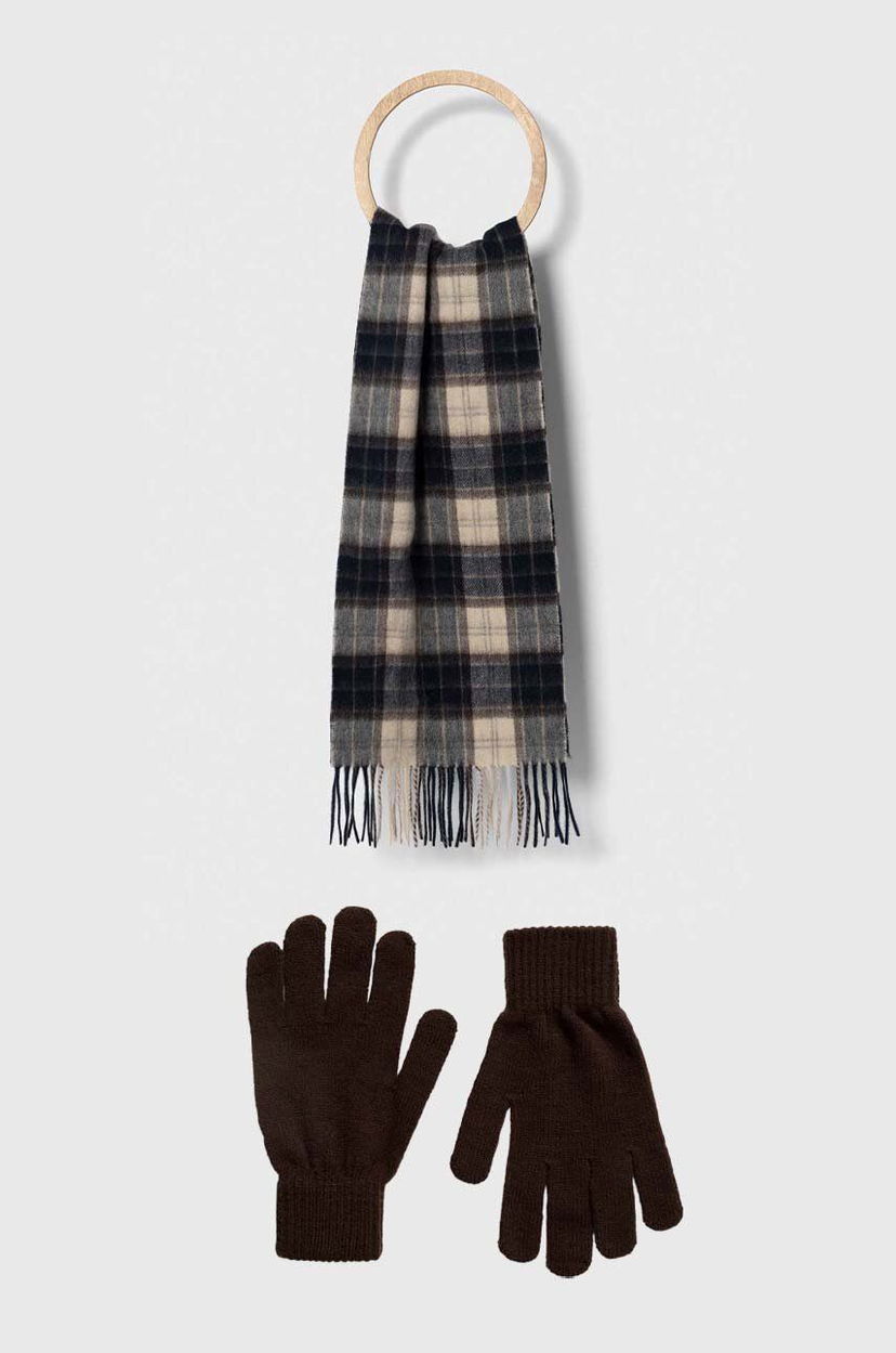 Šal Barbour Scarf & Glove Set Smeđa | MGS0018