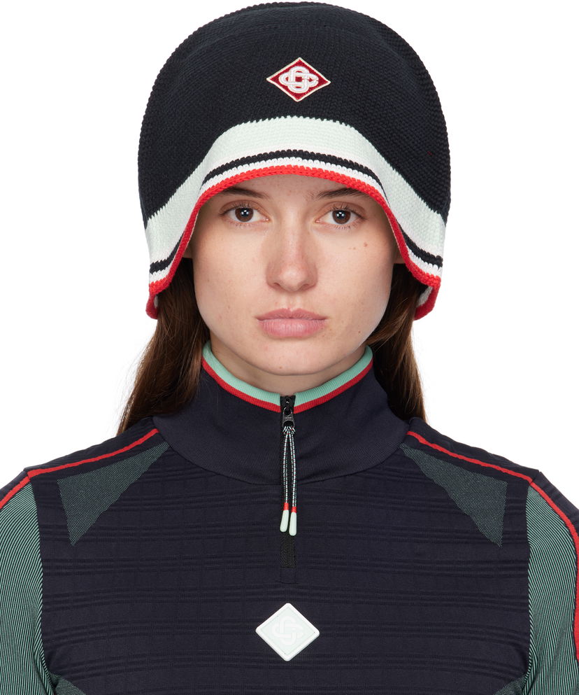 Kapica Casablanca Casablanca Stripe Crochet Beanie Višebojno | APF25-HAT-084-01