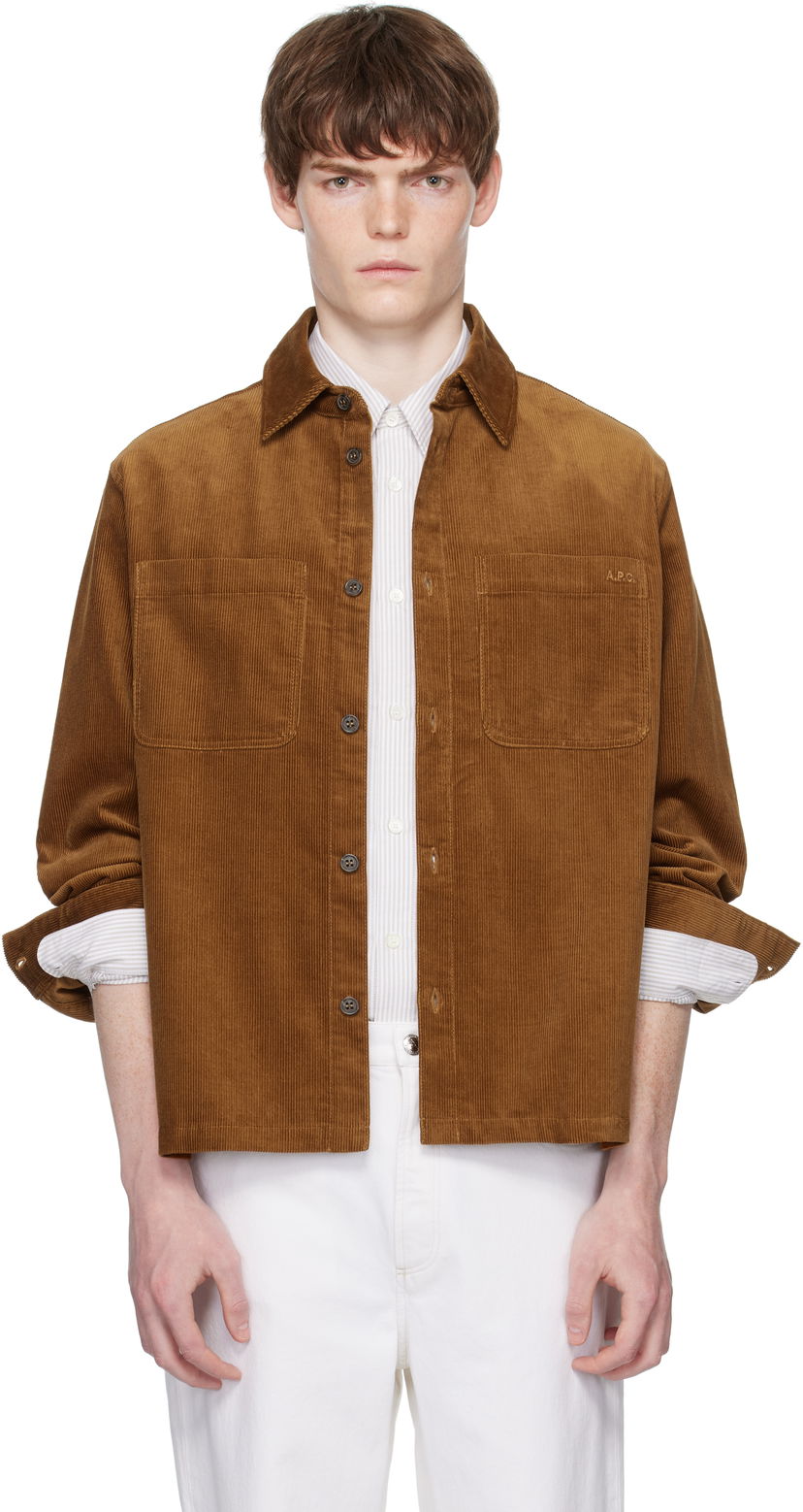 Košulja A.P.C. A.P.C. Leon Corduroy Overshirt Smeđa | COHHO-H32019