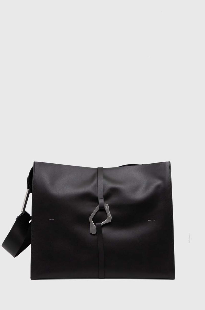 Torba za rame HELIOT EMIL Leather Shoulder Bag Crna | HE.15.44.L03.BLK01
