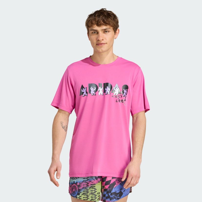 Majica kratkih rukava adidas Performance Jeremy Scott Graphic Tee Ružičasta | JL7619