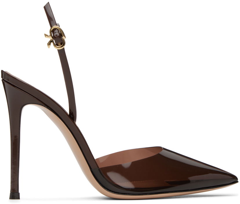 Dodaci Gianvito Rossi Gianvito Rossi Ribbon D'Orsay Slingback Pumps Smeđa | G95359.15RIC.PXV