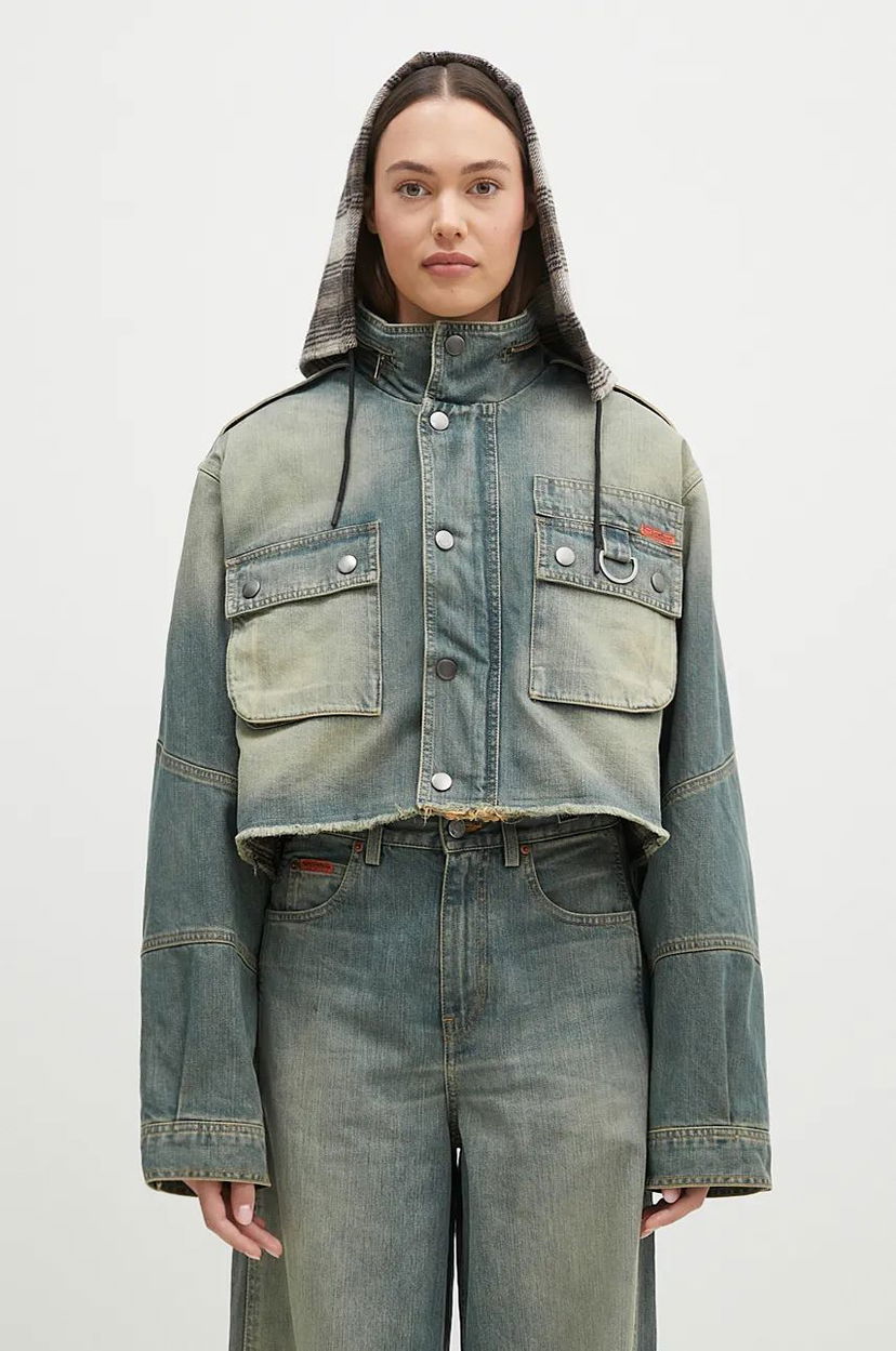 Jakna Martine Rose Cut Denim Jacket Plava | 236WD02501
