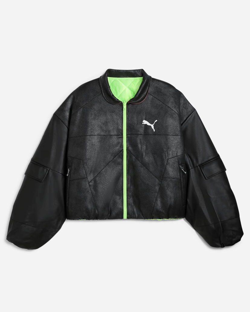 Bomber jakna Puma A$AP Rocky Pleather Jacket Crna | 632480-01
