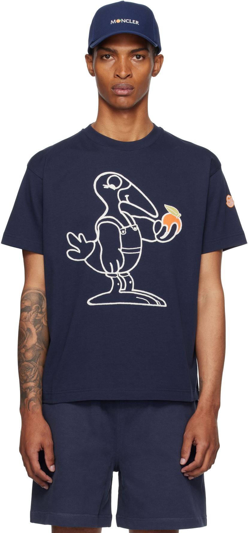Majica kratkih rukava Moncler Moncler Genius x Gilga Farm Short Sleeve T-Shirt Tamnoplava | K24028C0000489AZ9