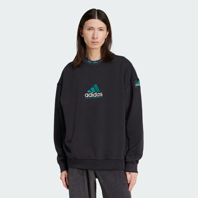 Dukserice adidas Performance EQT Wash Crewneck Sweatshirt Crna | JC8222