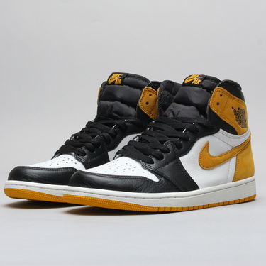 Tenisice i cipele Jordan Air Jordan 1 Retro High OG "Yellow Ochre" Crna | 555088-109, 1