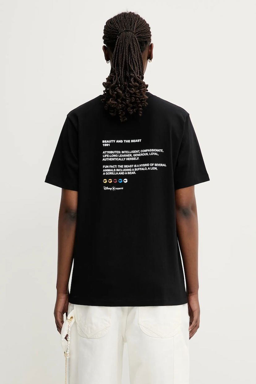 Majica kratkih rukava Coperni Coperni x Disney Beauty and the Beast T-Shirt Crna | DJS03F5036BEL