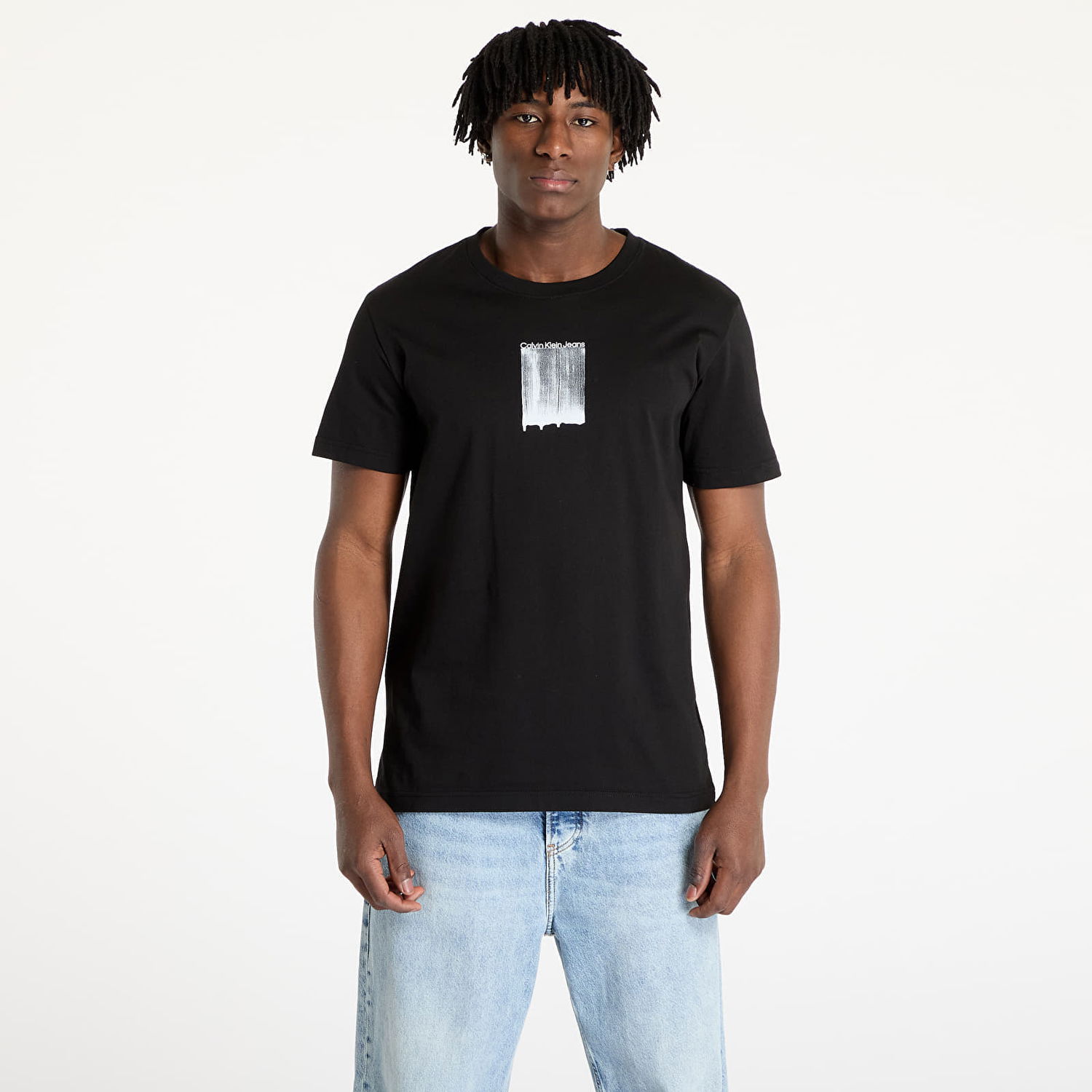 Majica kratkih rukava CALVIN KLEIN Calvin Klein Jeans Brush Stroke Graphic T-Shirt Crna | J30J327522 BEH, 0