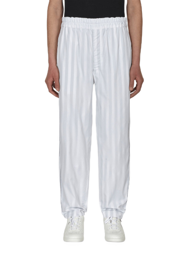 Hlače Comme des Garçons Stripe Trousers Bijela | FI-P013 1