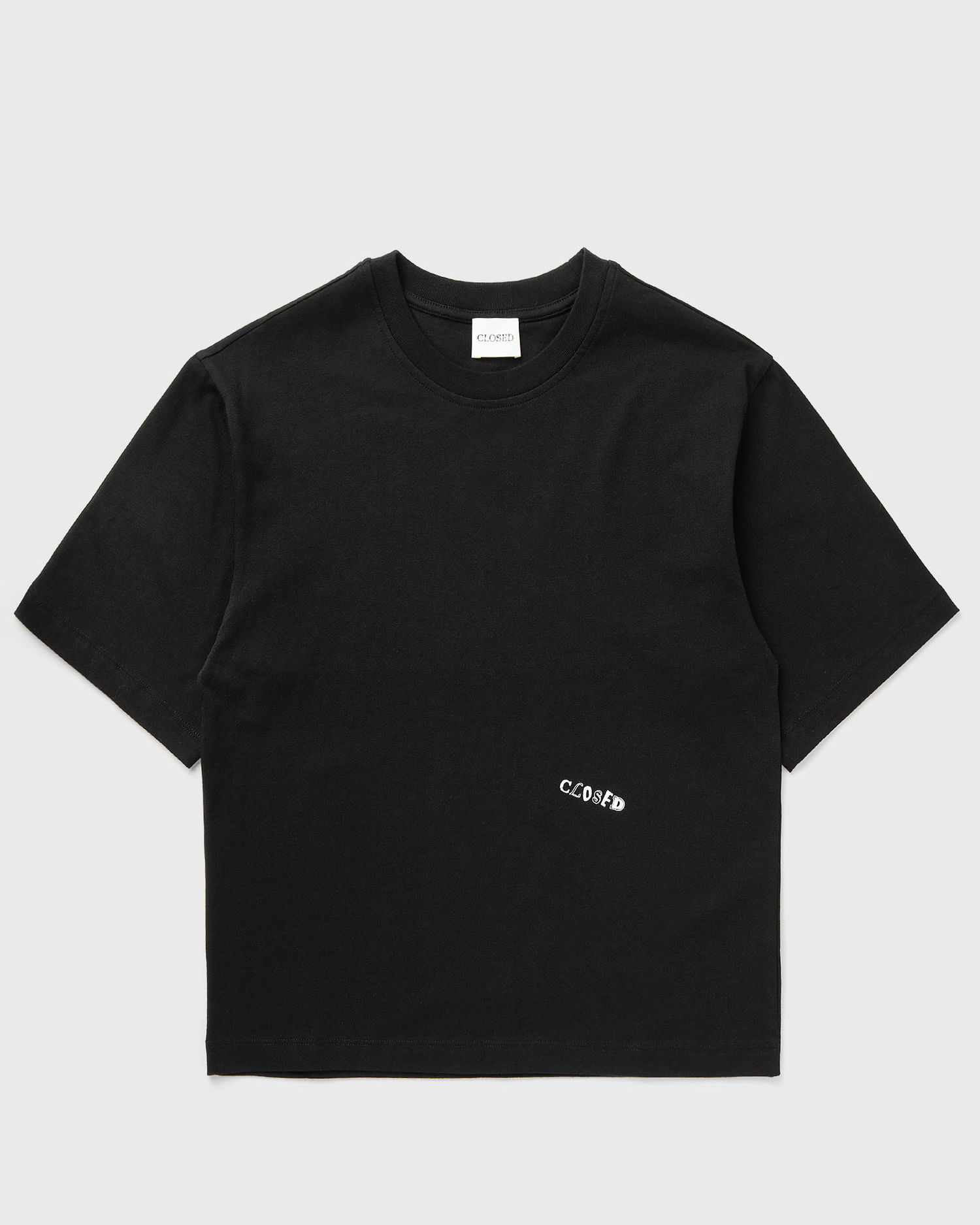 Majica kratkih rukava CLOSED Front Text Print T-Shirt Crna | C95925-44H-PR-100, 0