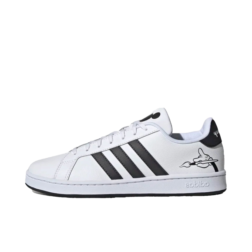 Tenisice i cipele adidas Originals Grand Court Base Disney Mickey Mouse Brush Bijela | GW3658