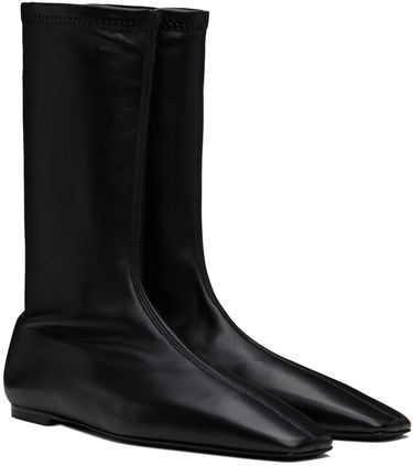 Odjeća TOTEME TOTEME 'The Sock' Stretch Leather Boots Crna | 244-WAS0160-LE0089, 3