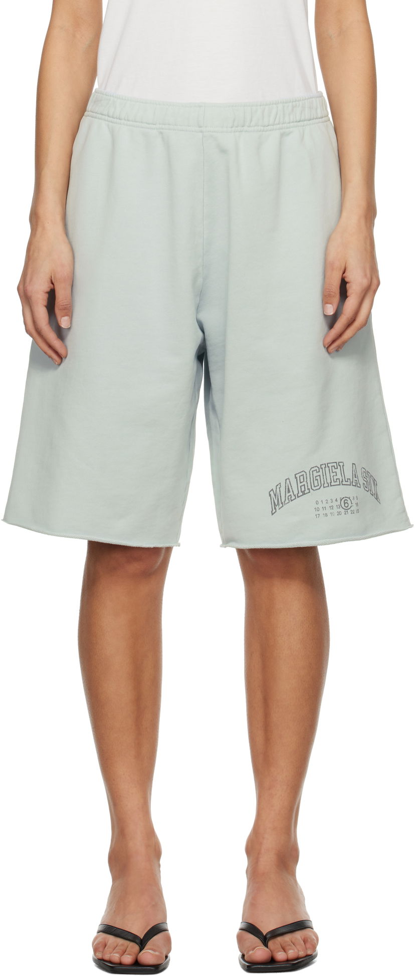Kratke hlače Maison Margiela MM6 Maison Margiela Varsity Sweatshorts Zelena | SH0MU0016 M25012