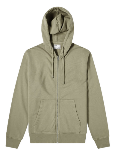 Dukserice Colorful Standard Classic Organic Zip Hoody Zelena | CS1007-DOL